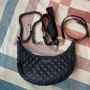 MZ Wallace Crosby Luna - Black/Silver Hardware